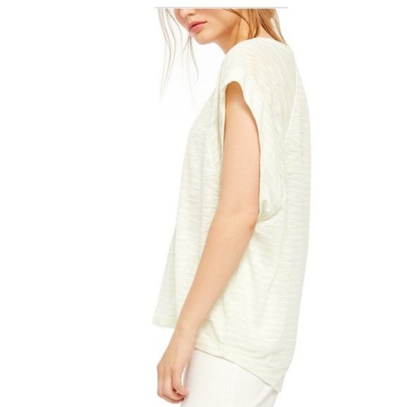 NWT ~ FREE PEOPLE HALO LOOSE STRIPED TOP sz L - Picture 2 of 12